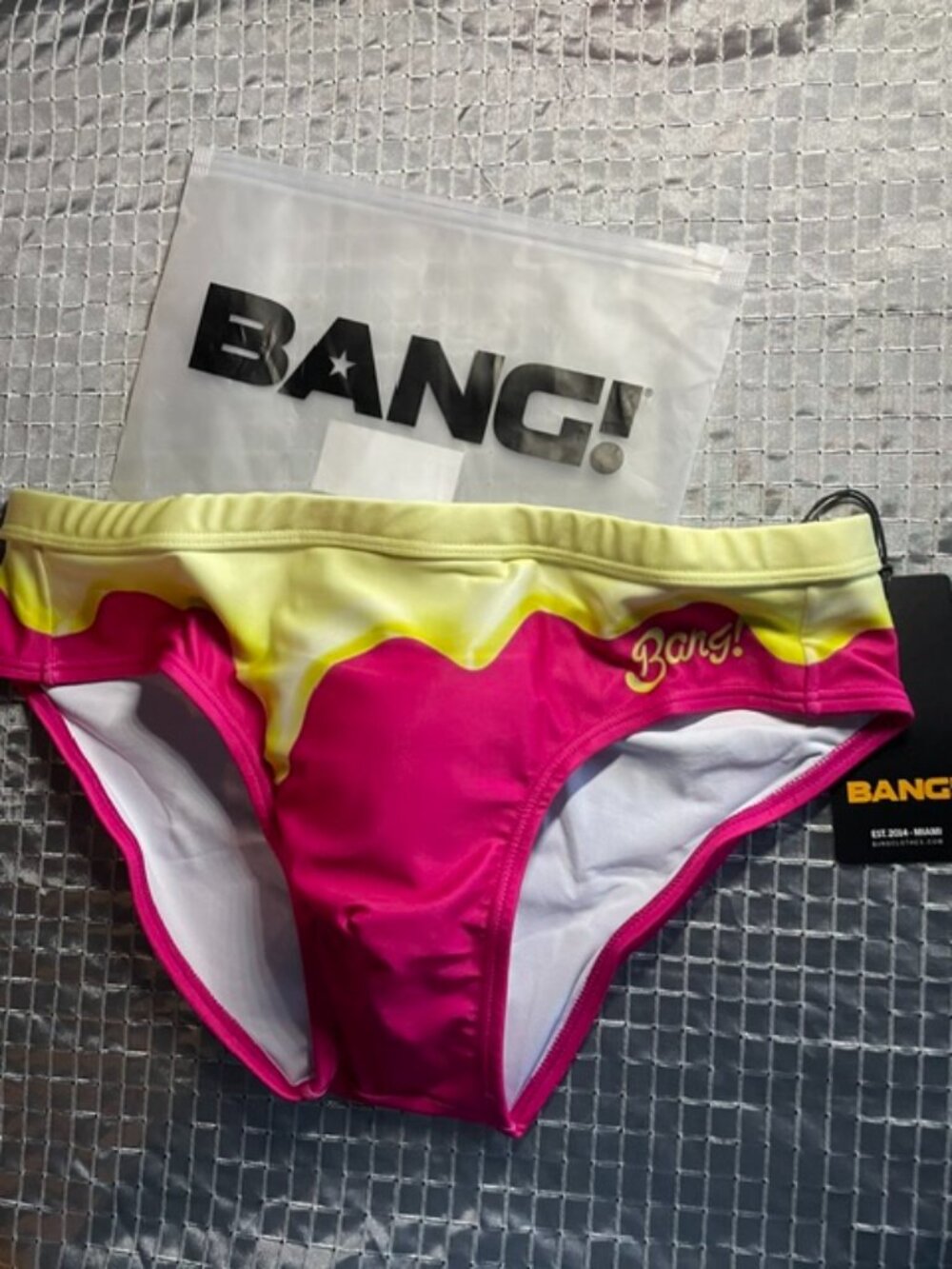 Bang swim brief new size Medium with front pouch